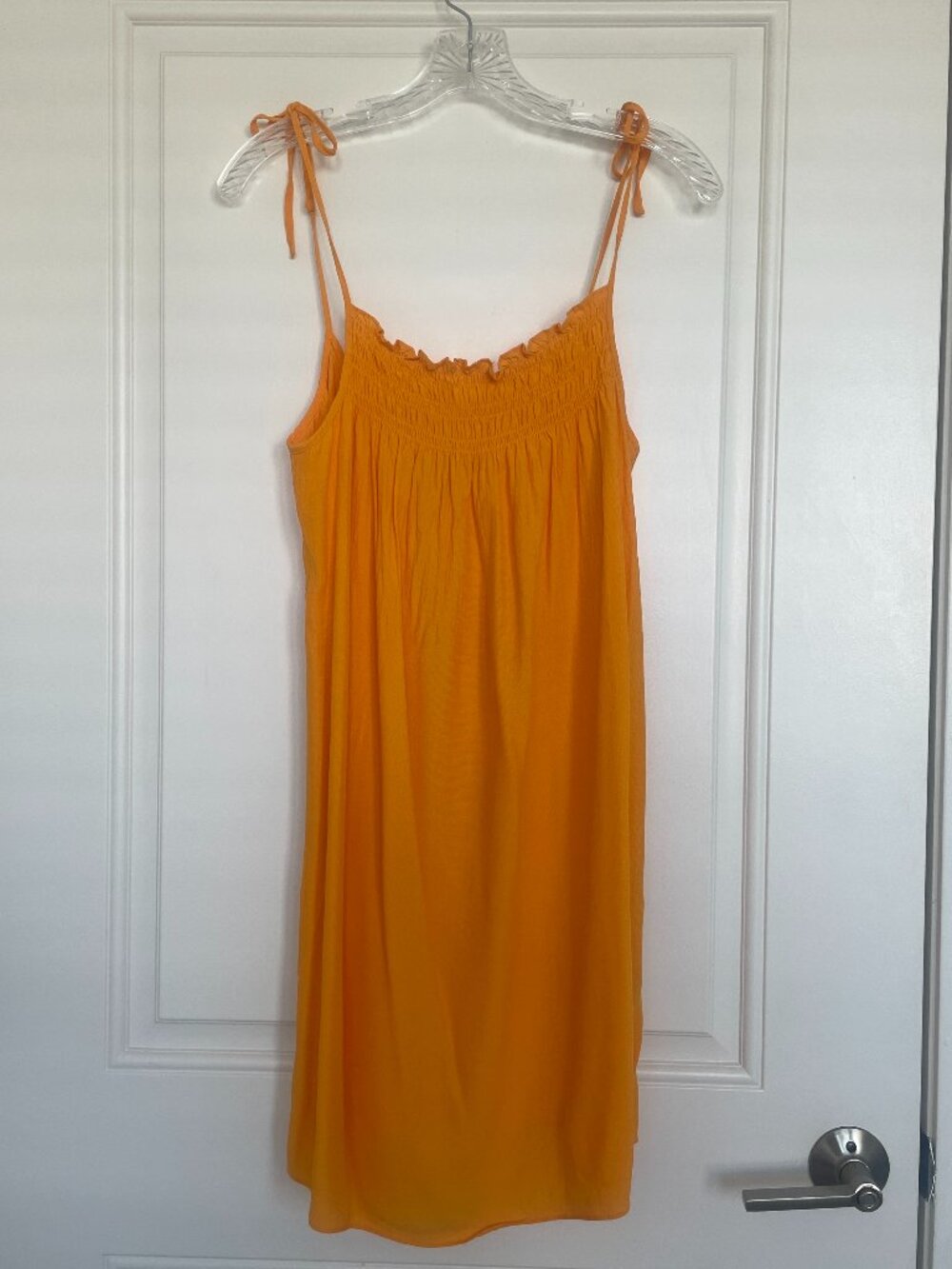Gorgeous brand new orange & Other Stories strappy sun dress midi Size 6